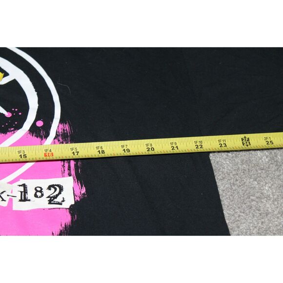 VTG Blink 182 Band Tee T-Shirt Size XL Black Smiley Face Graphic Size XL - Picture 6 of 7